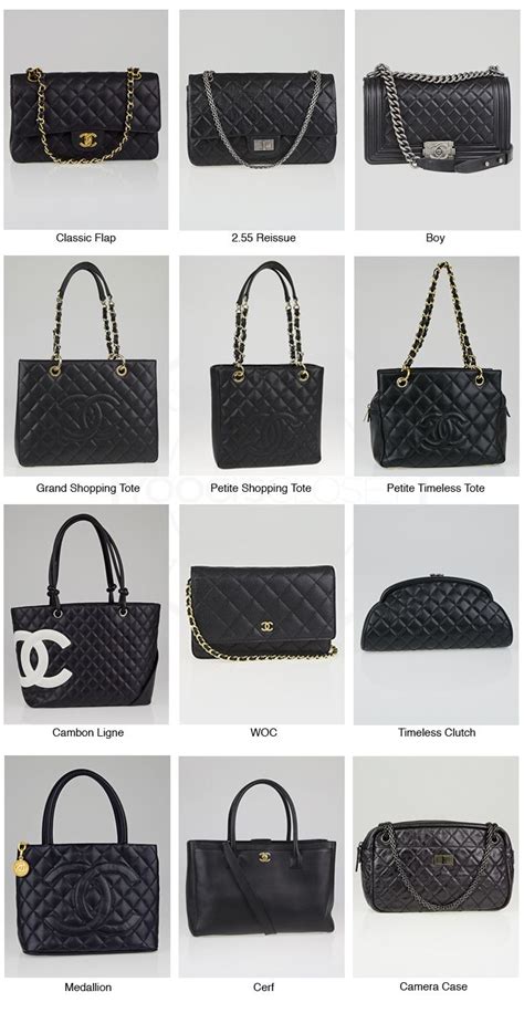 what kind of chanel bag do i have|chanel bag names list.